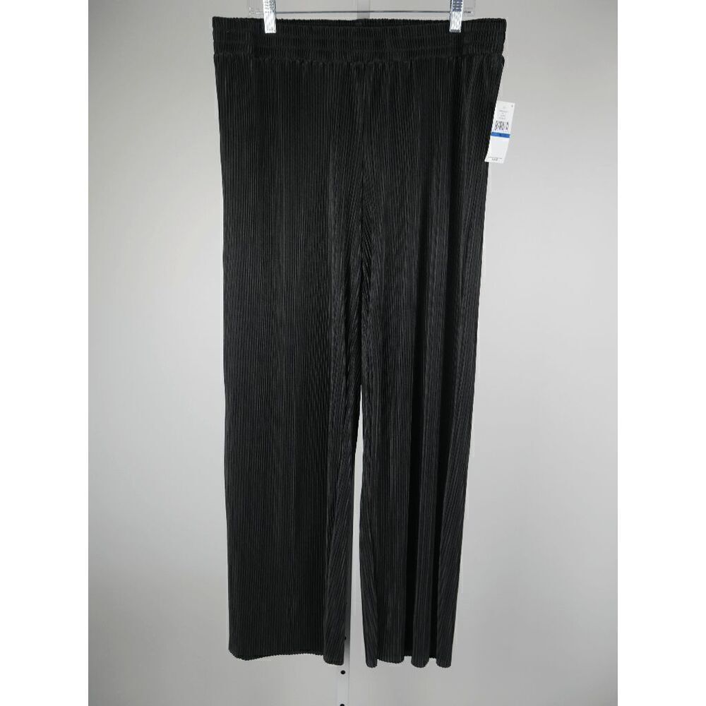 Studio by JPR Women's Pleated Wide Leg Pullon Pants BlackโXL